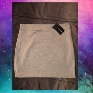 Fashio Nova Grey Mini Skirt